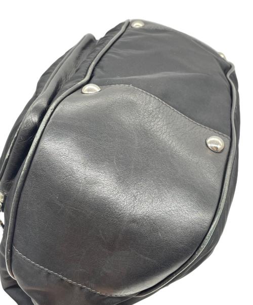 PRADA（プラダ）PRADA (プラダ) PRADA TESSUTO プラダ テスート 00's Y2K ホーボー ワンショルダーバッグ トライアングルロゴ BR3279 ブラックの古着・服飾アイテム