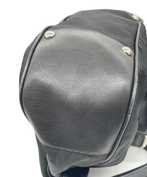 PRADA（プラダ）PRADA (プラダ) PRADA TESSUTO プラダ テスート 00's Y2K ホーボー ワンショルダーバッグ トライアングルロゴ BR3279 ブラックの古着・服飾アイテム