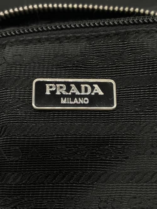 PRADA（プラダ）PRADA (プラダ) PRADA TESSUTO プラダ テスート 00's Y2K ホーボー ワンショルダーバッグ トライアングルロゴ BR3279 ブラックの古着・服飾アイテム