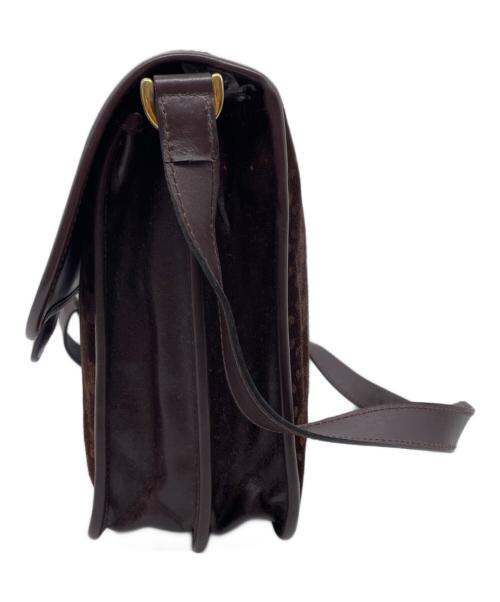 CELINE（セリーヌ）CELINE (セリーヌ) CELINE ヴィンテージセリーヌ マカダム スエード ショルダーバッグ ブラウンの古着・服飾アイテム