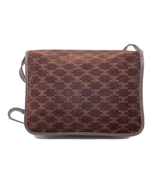 CELINE（セリーヌ）CELINE (セリーヌ) CELINE ヴィンテージセリーヌ マカダム スエード ショルダーバッグ ブラウンの古着・服飾アイテム