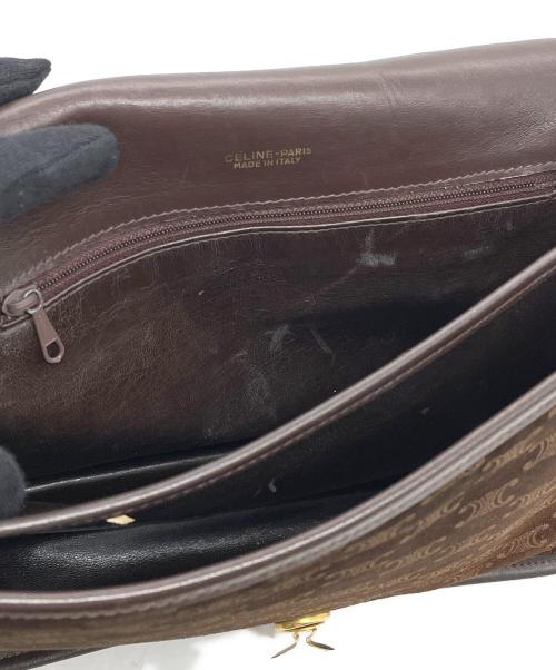 CELINE（セリーヌ）CELINE (セリーヌ) CELINE ヴィンテージセリーヌ マカダム スエード ショルダーバッグ ブラウンの古着・服飾アイテム