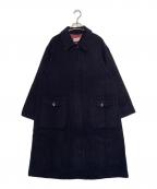 MARELLAマレーラ）の古着「MARELLA マレーラ ウール カシミヤ混 ステンカラーコート 40」｜ネイビー