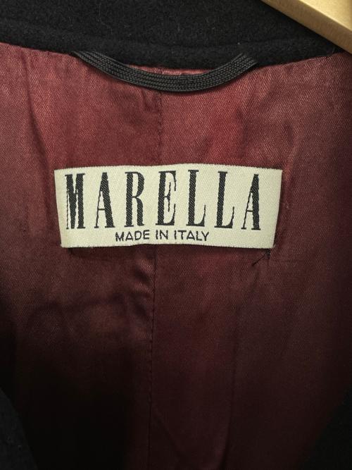 MARELLA（マレーラ）MARELLA (マレーラ) MARELLA マレーラ ウール カシミヤ混 ステンカラーコート 40 ネイビー サイズ:NL D 38 / J 40の古着・服飾アイテム