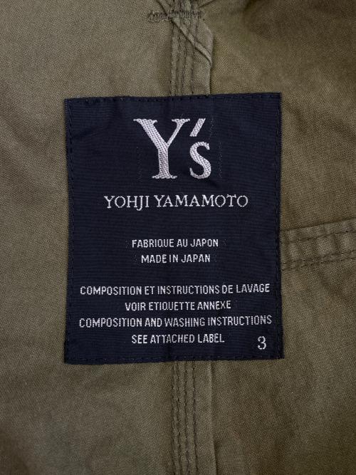 Y's（ワイズ）Y's (ワイズ) Y's ワイズ Yohji Yamamoto ヨウジヤマモト サスペンダーパンツ オーバーオール サロペット カーキ サイズ:3の古着・服飾アイテム