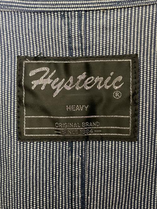 Hysteric Glamour（ヒステリックグラマー）Hysteric Glamour Hysteric Glamour ヒステリックグラマー 90's 90年代 HYSTERIC HEAVY ヒステリックヘビー ヒッコリー カバーオール クローバーワッペン インディゴ サイズ:FREEの古着・服飾アイテム