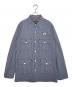 Hysteric Glamour（ヒステリックグラマー）の古着「Hysteric Glamour ヒステリックグラマー 90's 90年代 HYSTERIC HEAVY ヒステリックヘビー ヒッコリー カバーオール クローバーワッペン」｜インディゴ