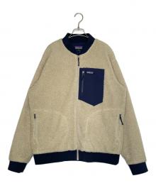 Patagonia（パタゴニア）の古着「Patagonia パタゴニア Retro-X Bomber Jacket レトロX ボマー ジャケット 22830 ペリカン」｜ベージュ×ネイビー