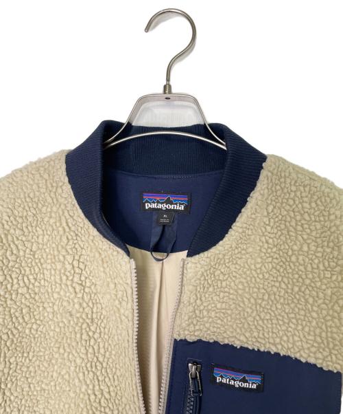 Patagonia（パタゴニア）Patagonia (パタゴニア) Patagonia パタゴニア Retro-X Bomber Jacket レトロX ボマー ジャケット 22830 ペリカン ベージュ×ネイビー サイズ:XLの古着・服飾アイテム