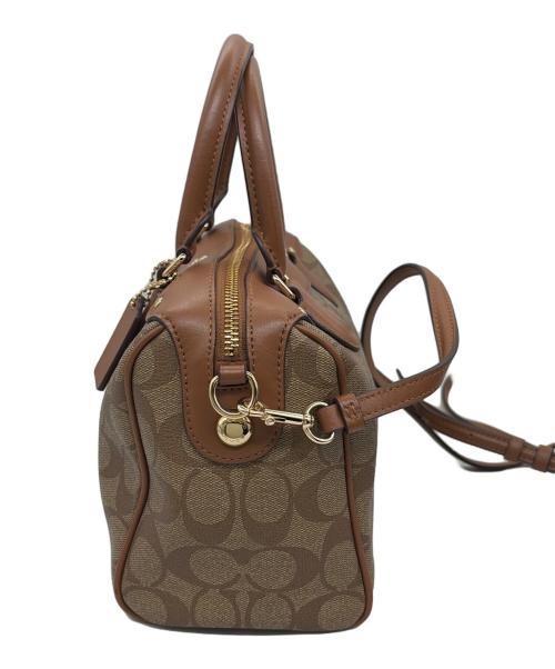 COACH（コーチ）COACH (コーチ) 2WAYショルダーバッグ ブラウン×ブラウンの古着・服飾アイテム