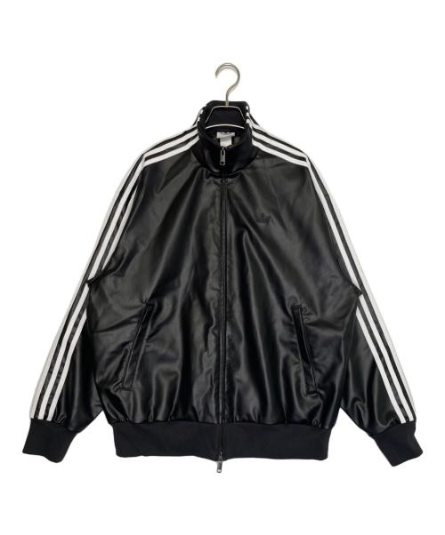 adidas（アディダス）adidas (アディダス) adidas アディダス プレザー3Sトラックトップ 2026年モデル フェイクレザー トラックジャケット ジャージ ブラック サイズ:Mの古着・服飾アイテム