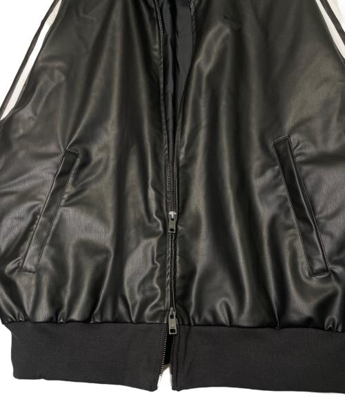 adidas（アディダス）adidas (アディダス) adidas アディダス プレザー3Sトラックトップ 2026年モデル フェイクレザー トラックジャケット ジャージ ブラック サイズ:Mの古着・服飾アイテム