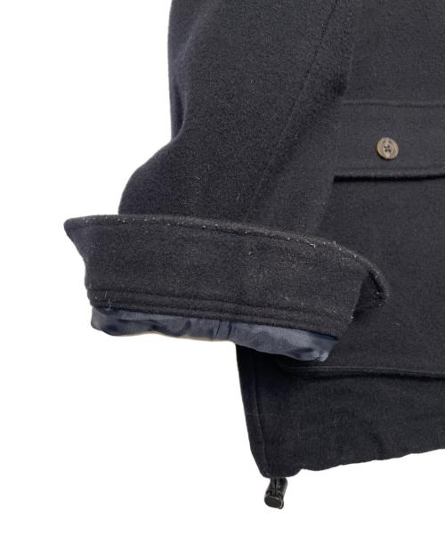 FRED PERRY（フレッドペリー）FRED PERRY (フレッドペリー) FRED PERRY フレッドペリー 2018AW LONG LINE JACKET ロングラインジャケット ウールコート ネイビー ブラック×ブラウン サイズ:Mの古着・服飾アイテム