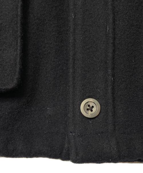 FRED PERRY（フレッドペリー）FRED PERRY (フレッドペリー) FRED PERRY フレッドペリー 2018AW LONG LINE JACKET ロングラインジャケット ウールコート ネイビー ブラック×ブラウン サイズ:Mの古着・服飾アイテム