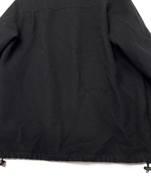 FRED PERRY（フレッドペリー）FRED PERRY (フレッドペリー) FRED PERRY フレッドペリー 2018AW LONG LINE JACKET ロングラインジャケット ウールコート ネイビー ブラック×ブラウン サイズ:Mの古着・服飾アイテム