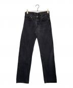 LEVI'Sリーバイス）の古着「LEVI'S リーバイス 90's 96年製 USA製 先染めブラック デニム ジーンズ W33」｜ブラック