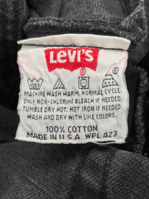 LEVI'S（リーバイス）LEVI'S (リーバイス) LEVI'S リーバイス 90's 96年製 USA製 先染めブラック デニム ジーンズ W33 ブラック サイズ:W33 L36の古着・服飾アイテム