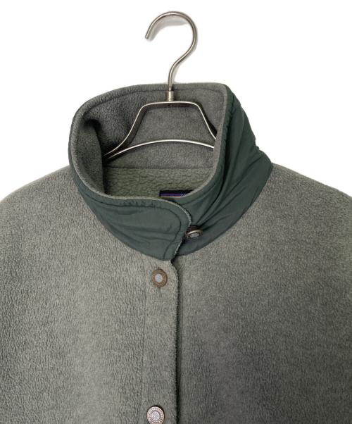 Patagonia（パタゴニア）Patagonia (パタゴニア) Patagonia パタゴニア 90's 雪なし アメリカ製 シンチラシャーリングコート フォレストグリーン フリースジャケット ボアジャケット  グリーン サイズ:Mの古着・服飾アイテム