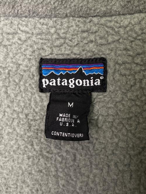 Patagonia（パタゴニア）Patagonia (パタゴニア) Patagonia パタゴニア 90's 雪なし アメリカ製 シンチラシャーリングコート フォレストグリーン フリースジャケット ボアジャケット  グリーン サイズ:Mの古着・服飾アイテム