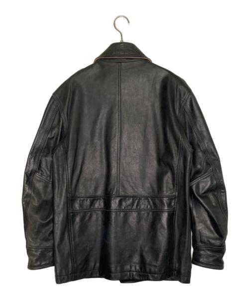 Timberland（ティンバーランド）Timberland (ティンバーランド) Timberland ティンバーランド  2005年 カウレザー レザージャケット フィールドジャケット 革ジャン ブラック ターキッシュレザー ブラック サイズ:XSの古着・服飾アイテム