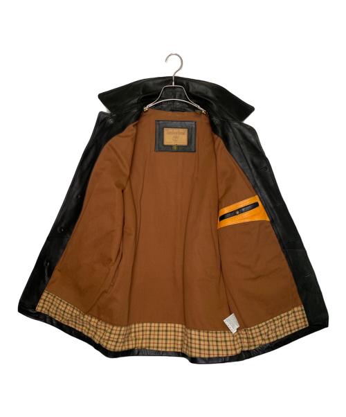 Timberland（ティンバーランド）Timberland (ティンバーランド) Timberland ティンバーランド  2005年 カウレザー レザージャケット フィールドジャケット 革ジャン ブラック ターキッシュレザー ブラック サイズ:XSの古着・服飾アイテム