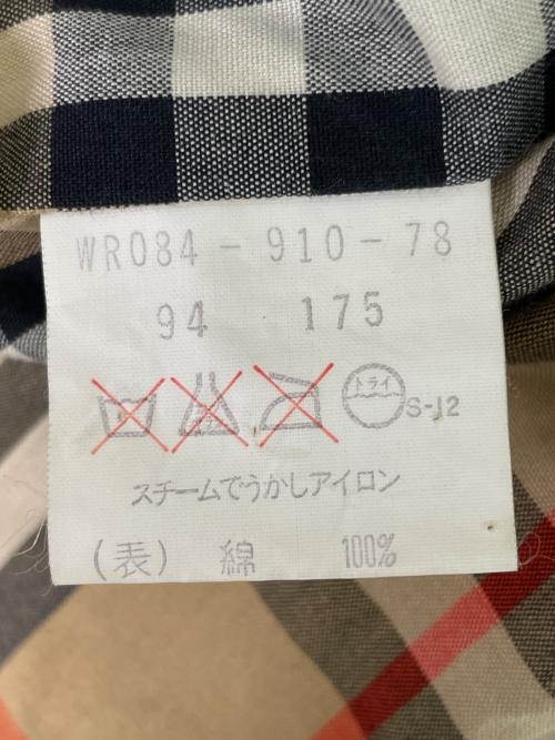 Burberry's（バーバリーズ）Burberry's (バーバリーズ) Burberry's バーバリーズ 90年代 トレンチコート カーキ ワッシャーコットン ギャバジン カーキ サイズ:94 175の古着・服飾アイテム