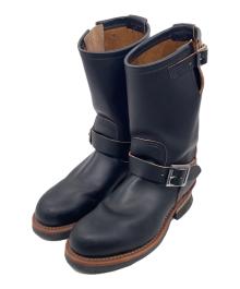 RED WING（レッドウィング）の古着「RED WING レッドウィング 11" Engineer (Stovepipe) Black "Klondike" チ エンジニア（ストーブパイプ） ブラック クロンダイク 茶芯　6.5D」｜ブラック