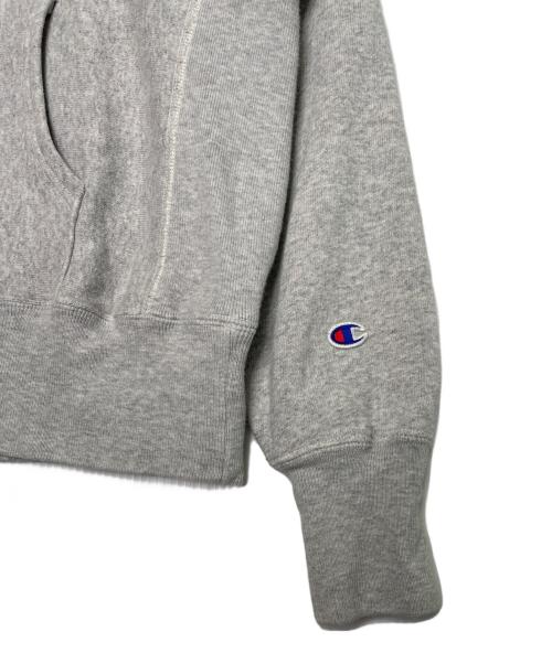 stussy（ステューシー）stussy Champion REVERSE WEAVE stussy ステューシー Champion チャンピオン World Tour ワールドツアー アーチロゴ リバースウィーブ パーカー グレー サイズ:Sの古着・服飾アイテム