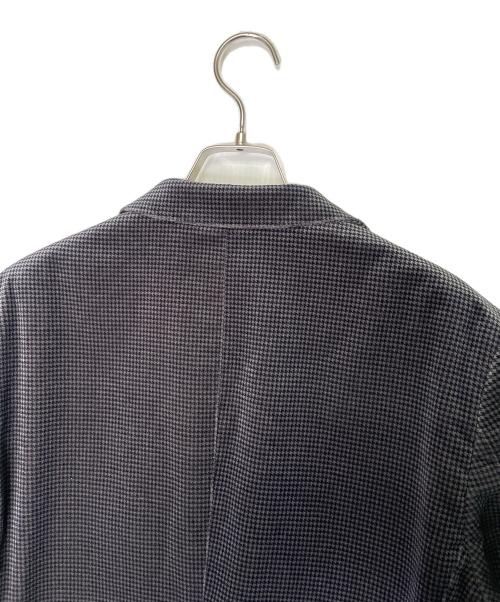 BURBERRY BLACK LABEL（バーバリーブラックレーベル）BURBERRY BLACK LABEL BURBERRY BLACK LABEL バーバリー ブラックレーベル ハウンドトゥース 千鳥柄 ベロア テーラードジャケット 裏地ブラックレーベルチェック 日本製 ブラック サイズ:Mの古着・服飾アイテム