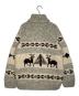CANADIAN SWEATER CANADIAN SWEATER カナディアンセーター カウチンセーター DEER & TREE トナカイ柄 手編み ハンドメイド アイボリー 厚手 ベージュ サイズ:手編みのため不明：7000円