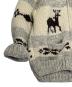 中古・古着 CANADIAN SWEATER CANADIAN SWEATER カナディアンセーター カウチンセーター DEER & TREE トナカイ柄 手編み ハンドメイド アイボリー 厚手 ベージュ サイズ:手編みのため不明：7000円