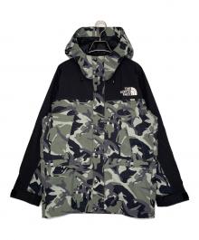 THE NORTH FACE（ザ ノース フェイス）の古着「THE NORTH FACE ザ ノース フェイス Novelty Mountain Light Jacket ノベルティマウンテンライトジャケット マウンテンパーカー ナイロンジャケット ローレルリースグリーンカモ」｜ブラック×オリーブ