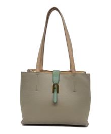 FURLA（フルラ）の古着「ショルダーバッグ」｜ベージュ×グリーン
