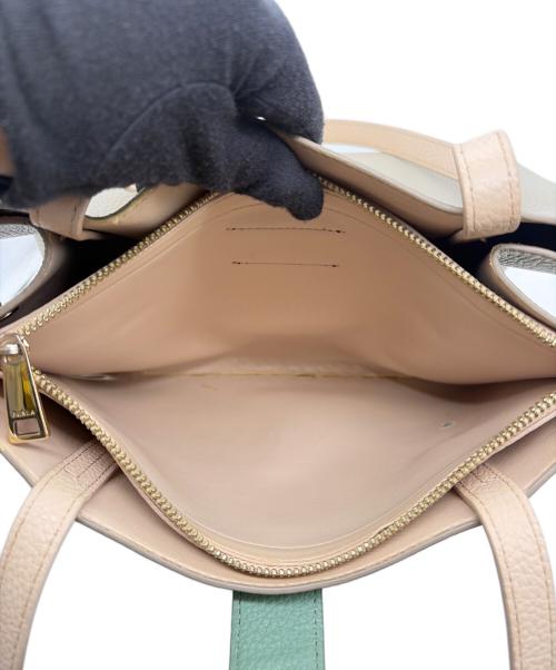 FURLA（フルラ）FURLA (フルラ) ショルダーバッグ ベージュ×グリーンの古着・服飾アイテム