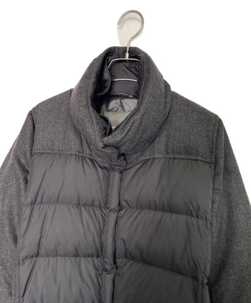 DUVETICA（デュベティカ）DUVETICA (デュベティカ) DUVETICA デュベティカ 2015-16AW LOTHIRIEL ロシリエル ウール マットナイロン 切替 ダウンコート ブラック サイズ:40の古着・服飾アイテム