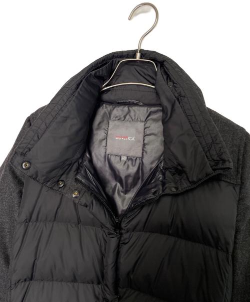 DUVETICA（デュベティカ）DUVETICA (デュベティカ) DUVETICA デュベティカ 2015-16AW LOTHIRIEL ロシリエル ウール マットナイロン 切替 ダウンコート ブラック サイズ:40の古着・服飾アイテム