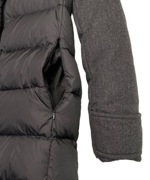 DUVETICA（デュベティカ）DUVETICA (デュベティカ) DUVETICA デュベティカ 2015-16AW LOTHIRIEL ロシリエル ウール マットナイロン 切替 ダウンコート ブラック サイズ:40の古着・服飾アイテム