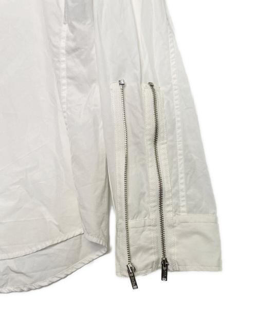 UNDERCOVER（アンダーカバー）UNDERCOVER (アンダーカバー) UNDERCOVER アンダーカバー 2021SS ジップデザイン 長袖シャツ ホワイト ホワイト サイズ:3の古着・服飾アイテム