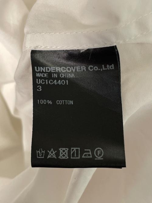 UNDERCOVER（アンダーカバー）UNDERCOVER (アンダーカバー) UNDERCOVER アンダーカバー 2021SS ジップデザイン 長袖シャツ ホワイト ホワイト サイズ:3の古着・服飾アイテム