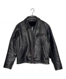 Schott（ショット）の古着「Schott ショット 641 1993年〜2002年頃 シングルライダースジャケット レザージャケット」｜ブラック