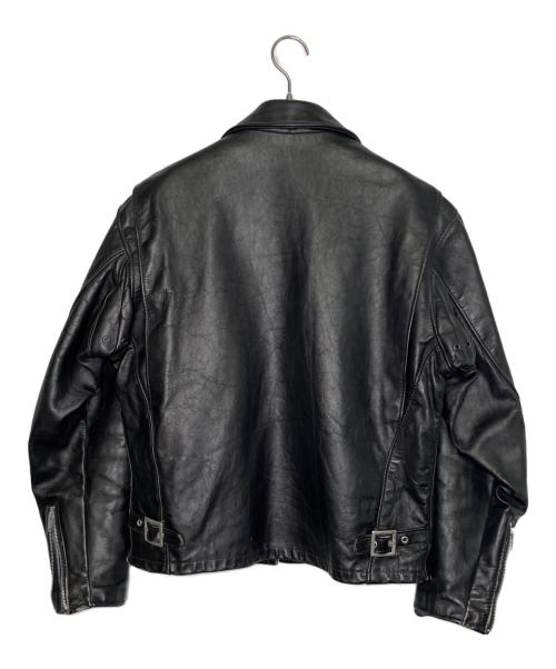 Schott（ショット）Schott (ショット) Schott ショット 641 1993年〜2002年頃 シングルライダースジャケット レザージャケット ブラック サイズ:40の古着・服飾アイテム