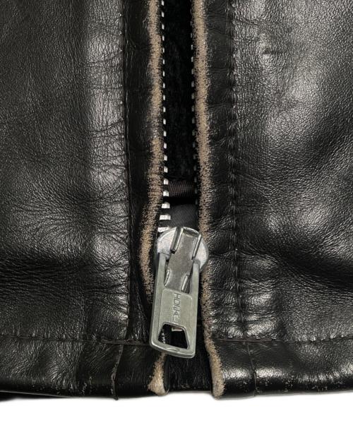 Schott（ショット）Schott (ショット) Schott ショット 641 1993年〜2002年頃 シングルライダースジャケット レザージャケット ブラック サイズ:40の古着・服飾アイテム