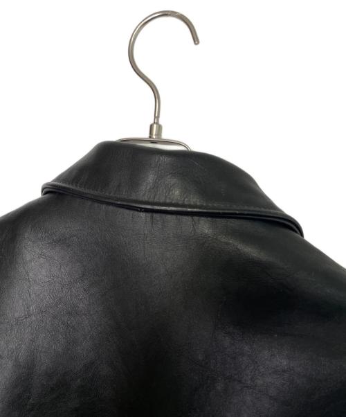 Schott（ショット）Schott (ショット) Schott ショット 641 1993年〜2002年頃 シングルライダースジャケット レザージャケット ブラック サイズ:40の古着・服飾アイテム