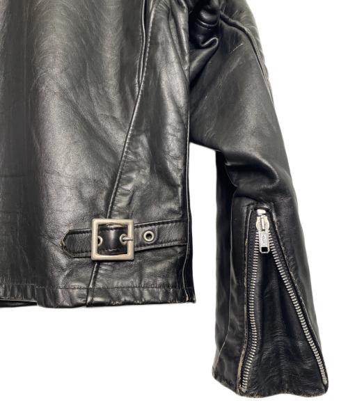 Schott（ショット）Schott (ショット) Schott ショット 641 1993年〜2002年頃 シングルライダースジャケット レザージャケット ブラック サイズ:40の古着・服飾アイテム