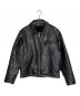 Schott（ショット）の古着「Schott ショット 641 1993年〜2002年頃 シングルライダースジャケット レザージャケット」｜ブラック