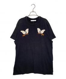 OFFWHITE（オフホワイト）の古着「OFF WHITE オフホワイト 2016SS Eagle Embroidery Tee イーグル刺繍 鷲 Tシャツ」｜ブラック