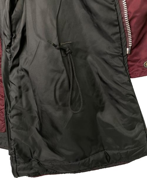 ALPHA INDUSTRIES（アルファインダストリーズ）ALPHA INDUSTRIES ALPHA INDUSTRIES アルファ 80~90's  N-3B フライトジャケット 中綿コート MIL-J-6279 ボルドー USA製 レプリカ 民間 レッド サイズ:Mの古着・服飾アイテム