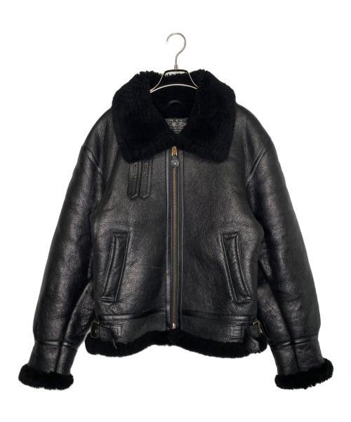 US ARMY（ユーエスアーミー）US ARMY (ユーエスアーミー) US ARMY AIR FORCE STYLE JACKET エアーフォース レプリカ TYPE B-3 ムートンフライトジャケット ブラック サイズ:Sの古着・服飾アイテム