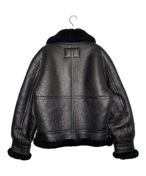 US ARMY（ユーエスアーミー）US ARMY (ユーエスアーミー) US ARMY AIR FORCE STYLE JACKET エアーフォース レプリカ TYPE B-3 ムートンフライトジャケット ブラック サイズ:Sの古着・服飾アイテム