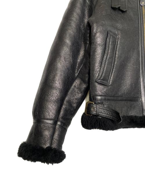 US ARMY（ユーエスアーミー）US ARMY (ユーエスアーミー) US ARMY AIR FORCE STYLE JACKET エアーフォース レプリカ TYPE B-3 ムートンフライトジャケット ブラック サイズ:Sの古着・服飾アイテム